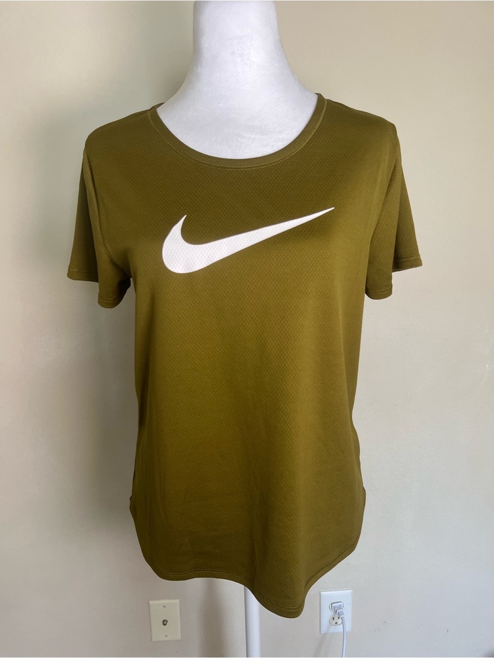 Nike Olive Green Dri-FIT Short Sleeve Tee